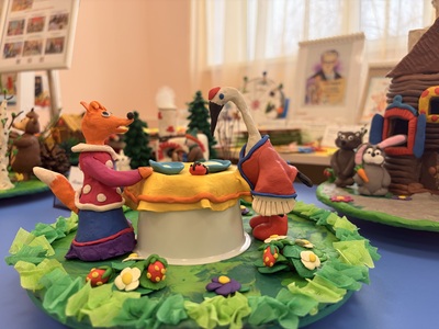 Выставка пластилиновых сказок 